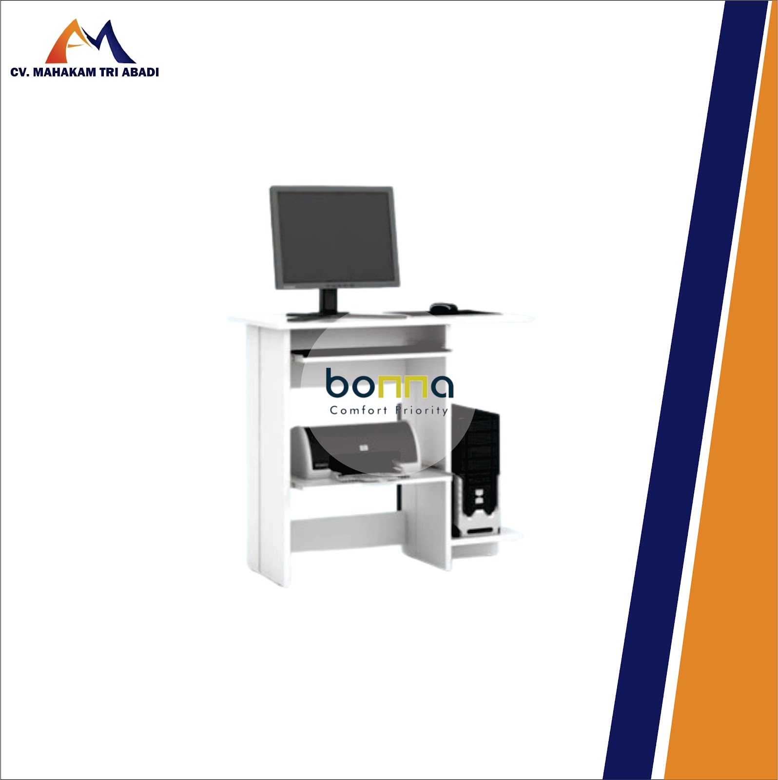 BONNA-BESTARI-T007-Meja PB 80 cm